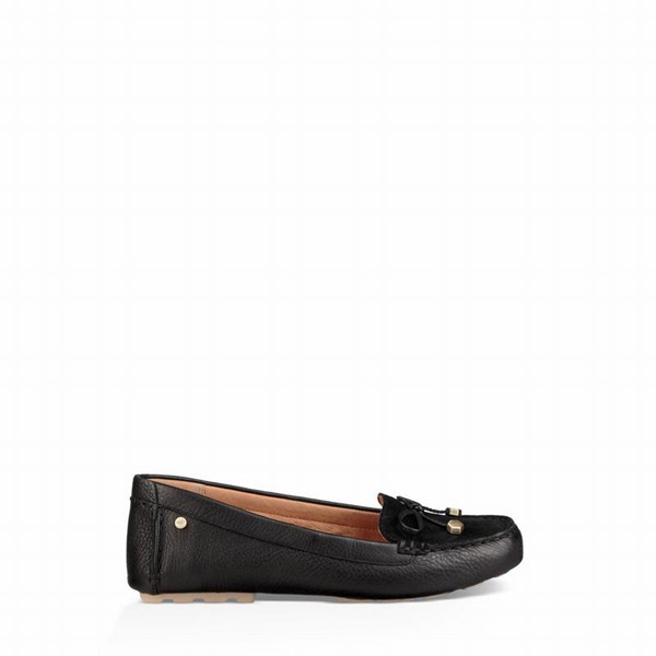 Black UGG Brinley Flats For Women | UK 00207